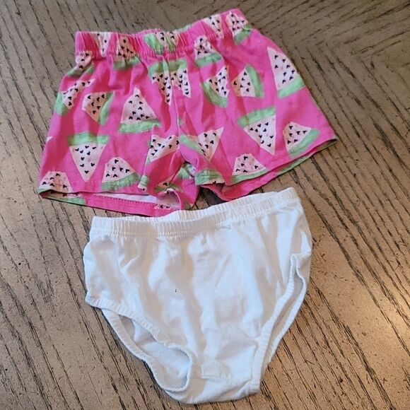 18-24 month pj shorts and diaper cover🤍 - Picture 1 of 5